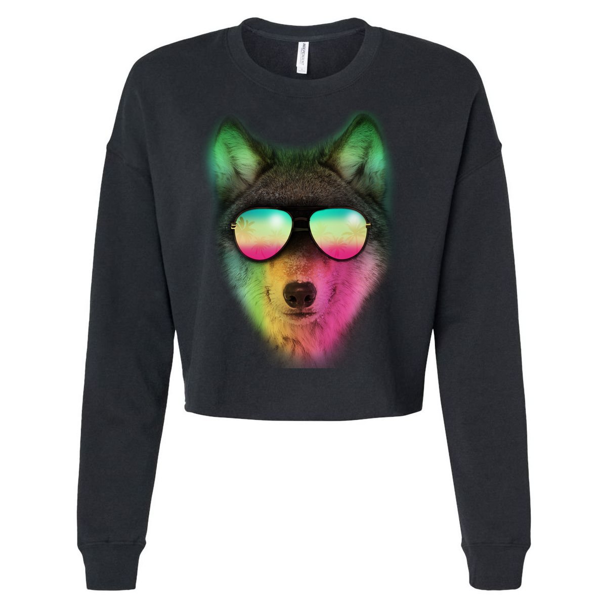 Summer Wolf Cropped Pullover Crew