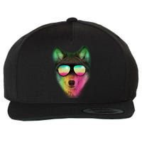 Summer Wolf Wool Snapback Cap