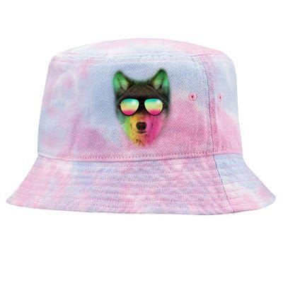 Summer Wolf Tie-Dyed Bucket Hat