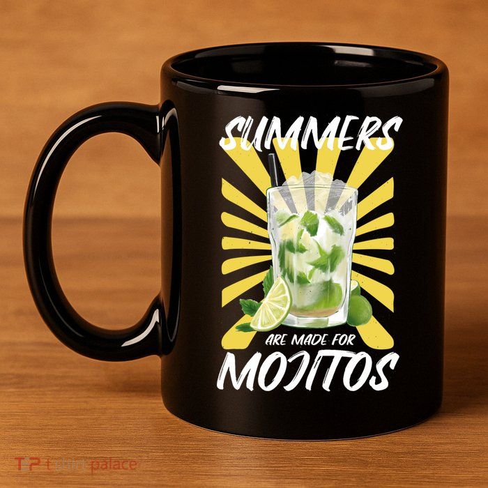 Summers Are Made For Mojitos 11oz C Handle Ceramic Mug