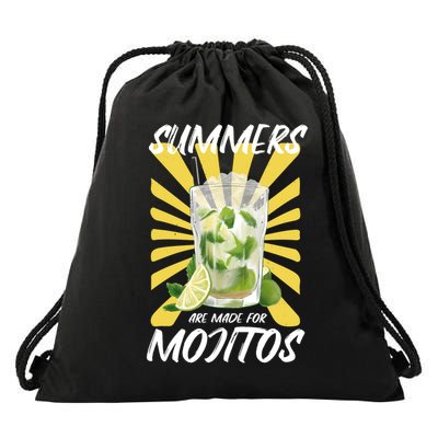 Summers Are Made For Mojitos Drawstring Bag