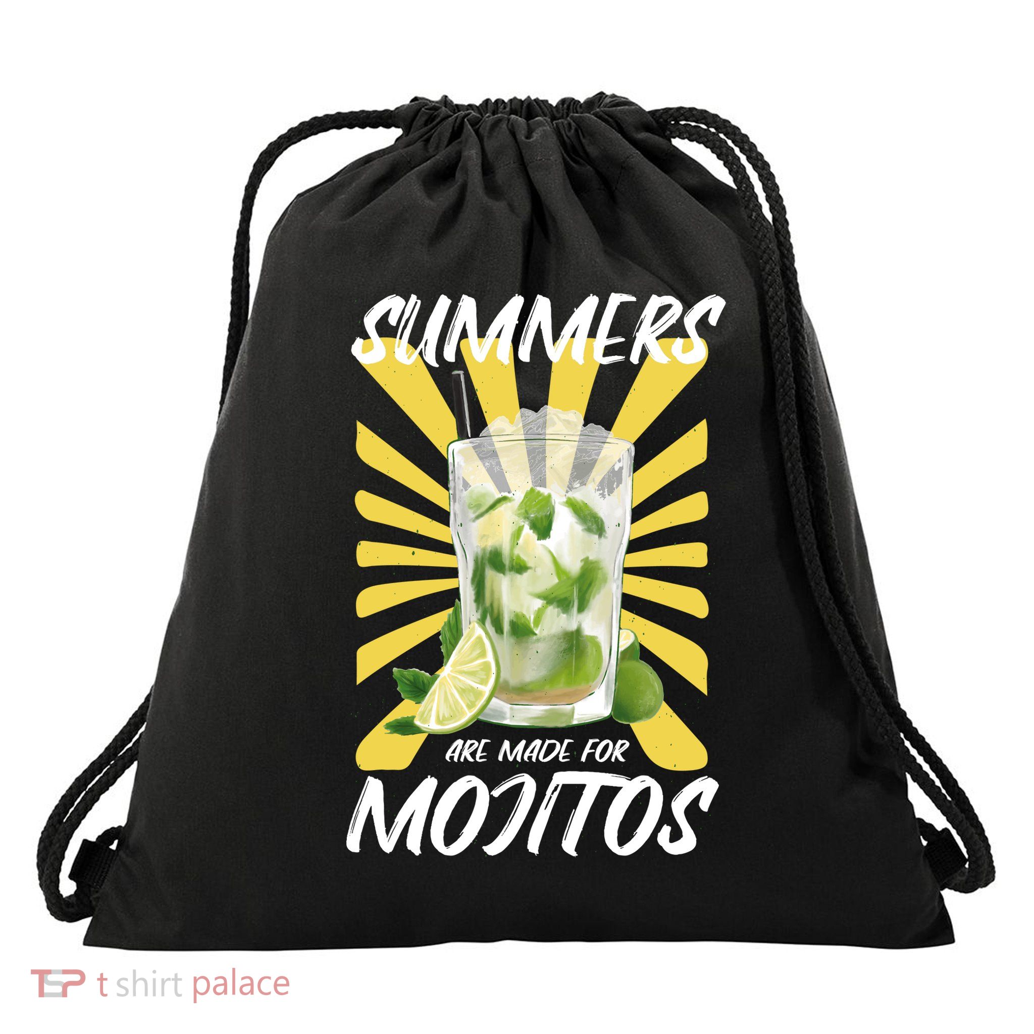 Summers Are Made For Mojitos Drawstring Bag