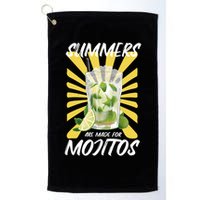 Summers Are Made For Mojitos Golf Towel