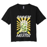 Summers Are Made For Mojitos Crop Top