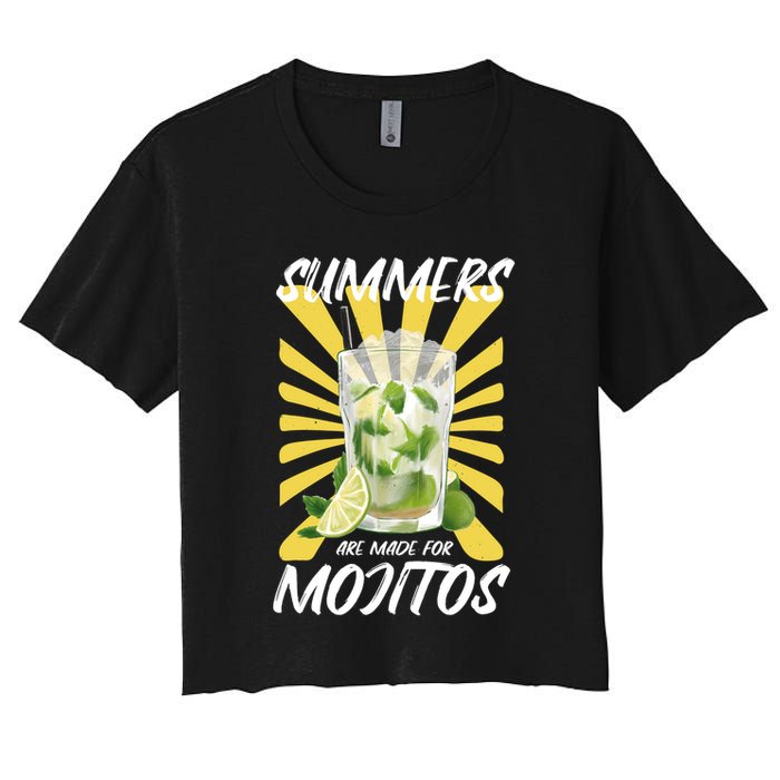 Summers Are Made For Mojitos Crop Top