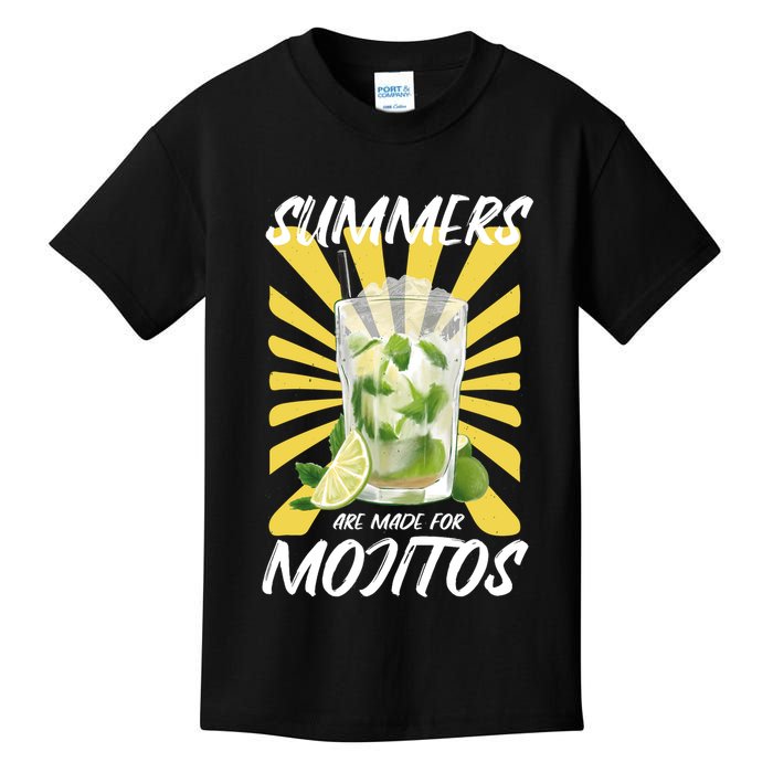 Summers Are Made For Mojitos Kids T-Shirt