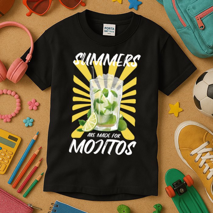 Summers Are Made For Mojitos Kids T-Shirt