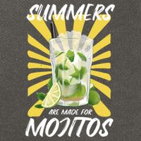 Summers Are Made For Mojitos Cotton Canvas Backpack