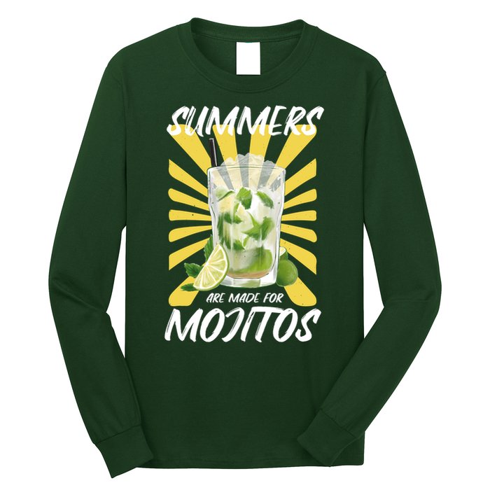 Summers Are Made For Mojitos Long Sleeve Shirt