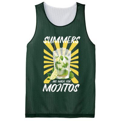 Summers Are Made For Mojitos Mesh Reversible Basketball Jersey Tank