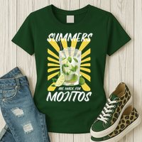 Summers Are Made For Mojitos Womens T-Shirt