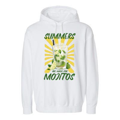 Summers Are Made For Mojitos Garment-Dyed Fleece Hoodie