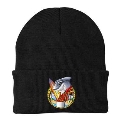 Summertime Beach Shark Surfing Beanie