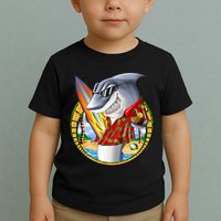 Summertime Beach Shark Surfing Toddler T-Shirt