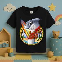 Summertime Beach Shark Surfing Toddler T-Shirt