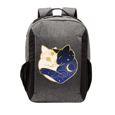 Sun and Moon Yin and Yang Cats Vector Backpack