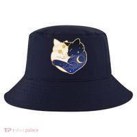 Sun and Moon Yin and Yang Cats Cool Comfort Performance Bucket Hat
