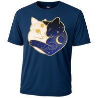 Sun and Moon Yin and Yang Cats Performance Shirt