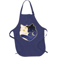 Sun and Moon Yin and Yang Cats Apron