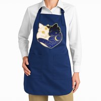 Sun and Moon Yin and Yang Cats Apron