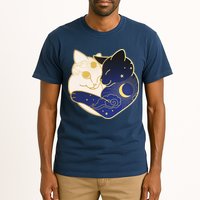 Sun and Moon Yin and Yang Cats Tall T-Shirt