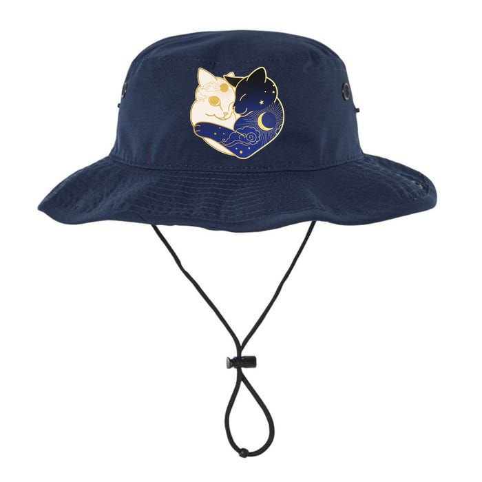 Sun and Moon Yin and Yang Cats Legacy Cool Fit Booney Bucket Hat