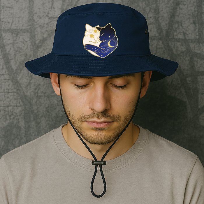 Sun and Moon Yin and Yang Cats Legacy Cool Fit Booney Bucket Hat