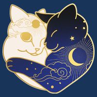 Sun and Moon Yin and Yang Cats Legacy Cool Fit Booney Bucket Hat