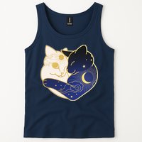 Sun and Moon Yin and Yang Cats Tank Top