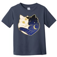 Sun and Moon Yin and Yang Cats Toddler T-Shirt