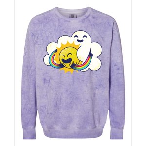 Sun Cloud Love Colorblast Crewneck Sweatshirt