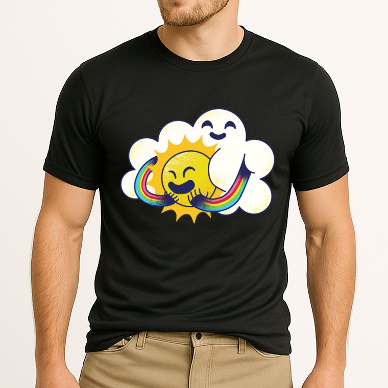 Sun Cloud Love Cooling Performance Crew T-Shirt
