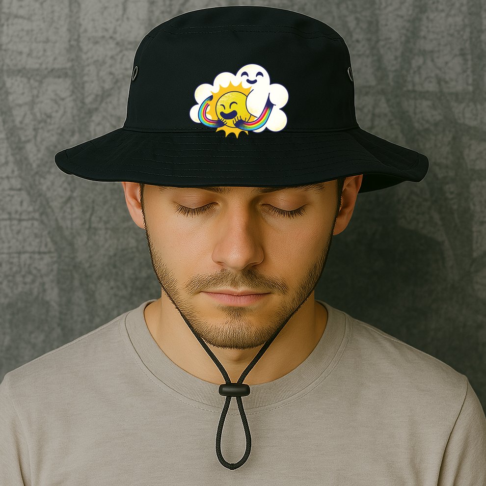Sun Cloud Love Bucket Hat
