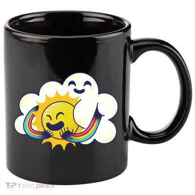 Sun Cloud Love 11oz C Handle Ceramic Mug