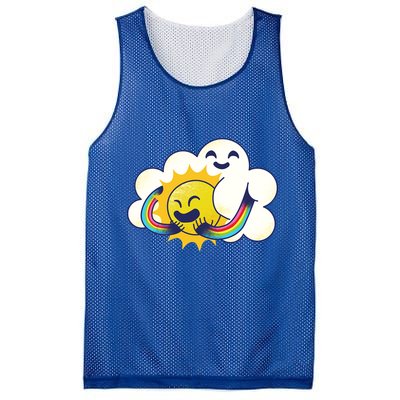 Sun Cloud Love Mesh Reversible Basketball Jersey Tank