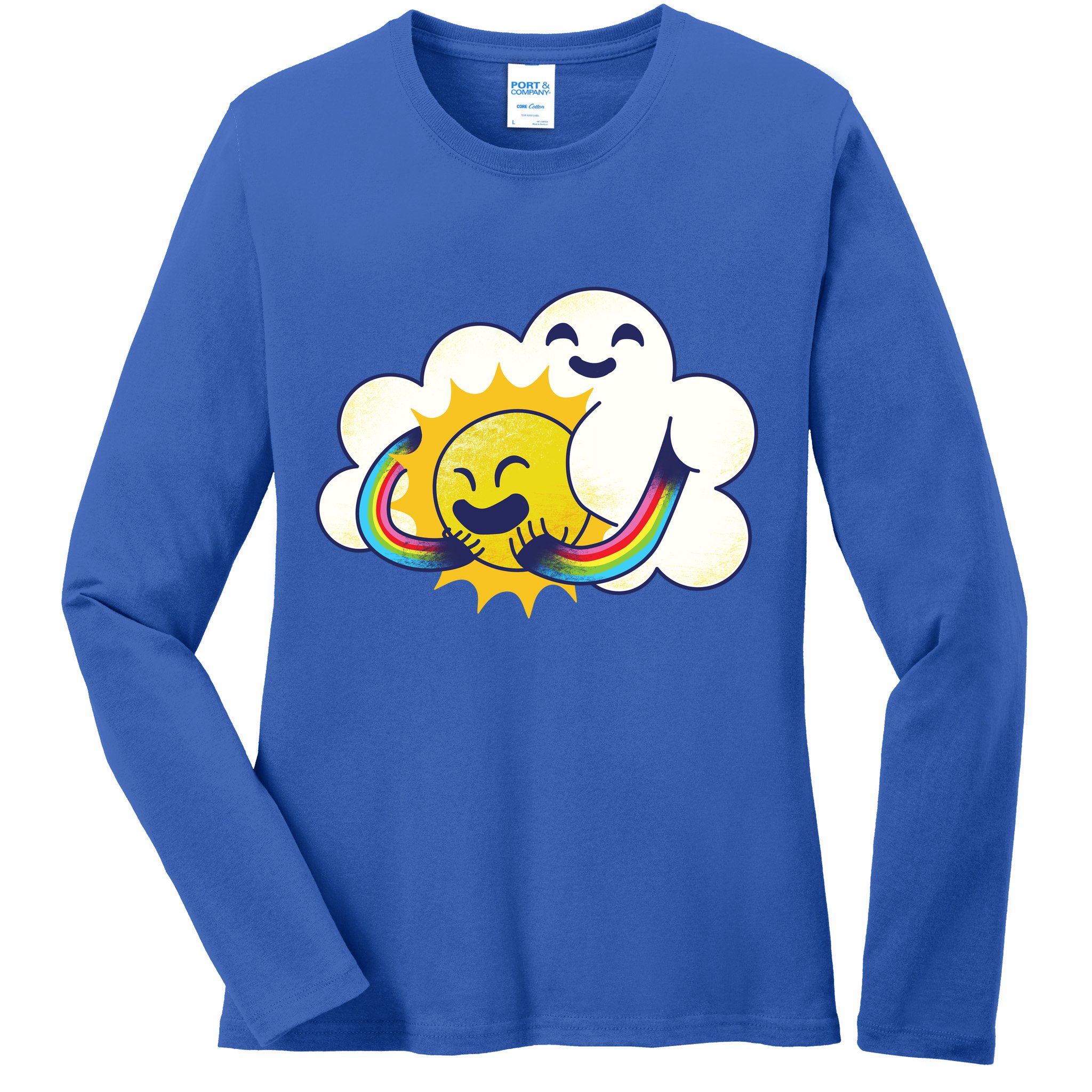 Sun Cloud Love Ladies Long Sleeve Shirt