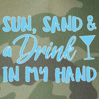 Sun Sand & A Drink In My Hand Legacy Tie Dye Trucker Hat