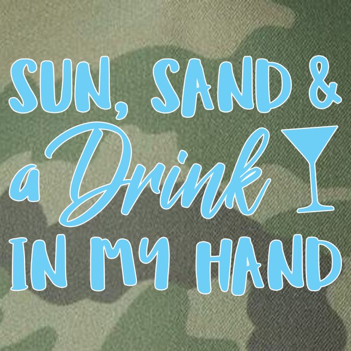 Sun Sand & A Drink In My Hand Legacy Tie Dye Trucker Hat