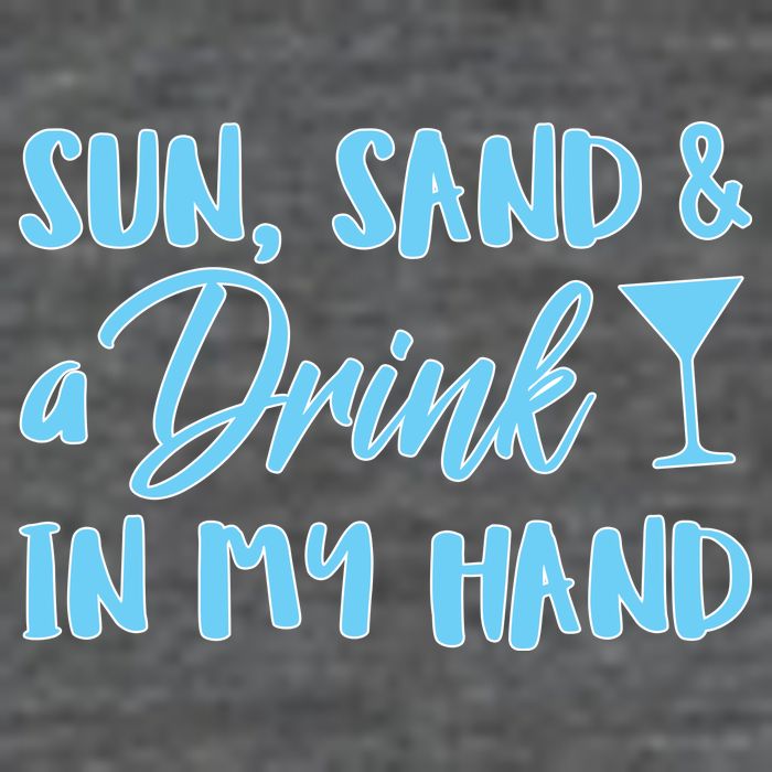 Sun Sand & A Drink In My Hand Toddler T-Shirt