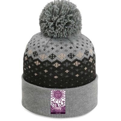 Sun Tarot Card The Baniff Cuffed Pom Beanie