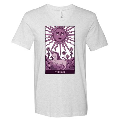 Sun Tarot Card V-Neck T-Shirt