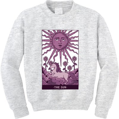 Sun Tarot Card Kids Sweatshirt