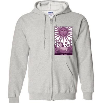 Sun Tarot Card Full Zip Hoodie