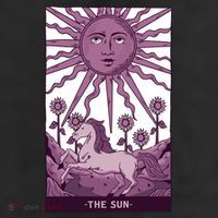 Sun Tarot Card 7 Panel Mesh Trucker Snapback Hat