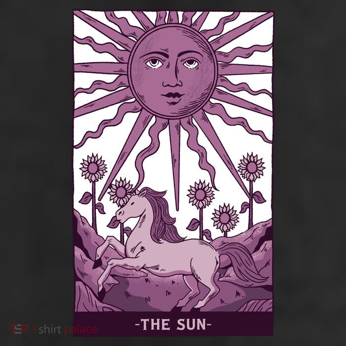 Sun Tarot Card 7 Panel Mesh Trucker Snapback Hat