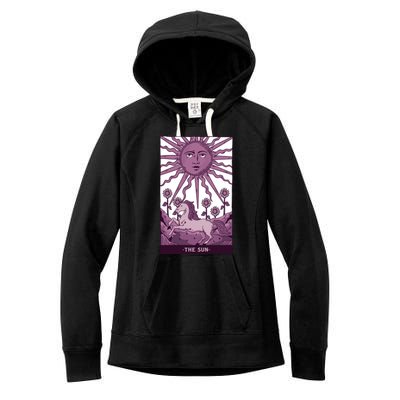 Sun Tarot Card Women's Fleece Hoodie