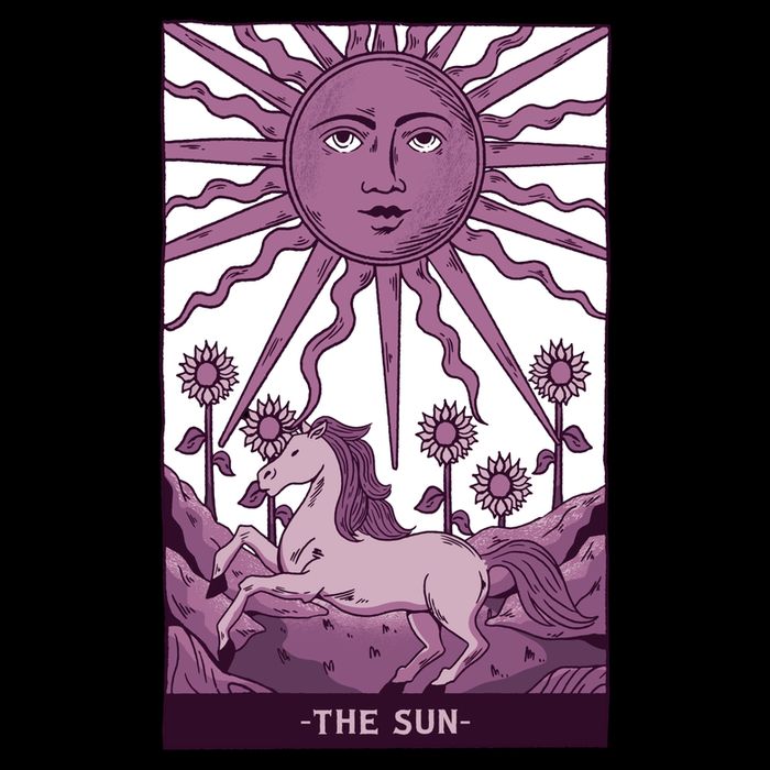 Sun Tarot Card Cooling Performance Long Sleeve Crew