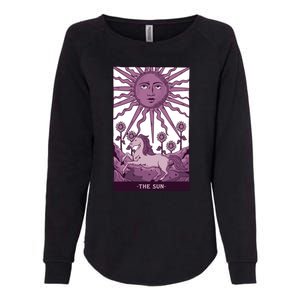 Sun Tarot Card Womens California Wash Sweatshirt