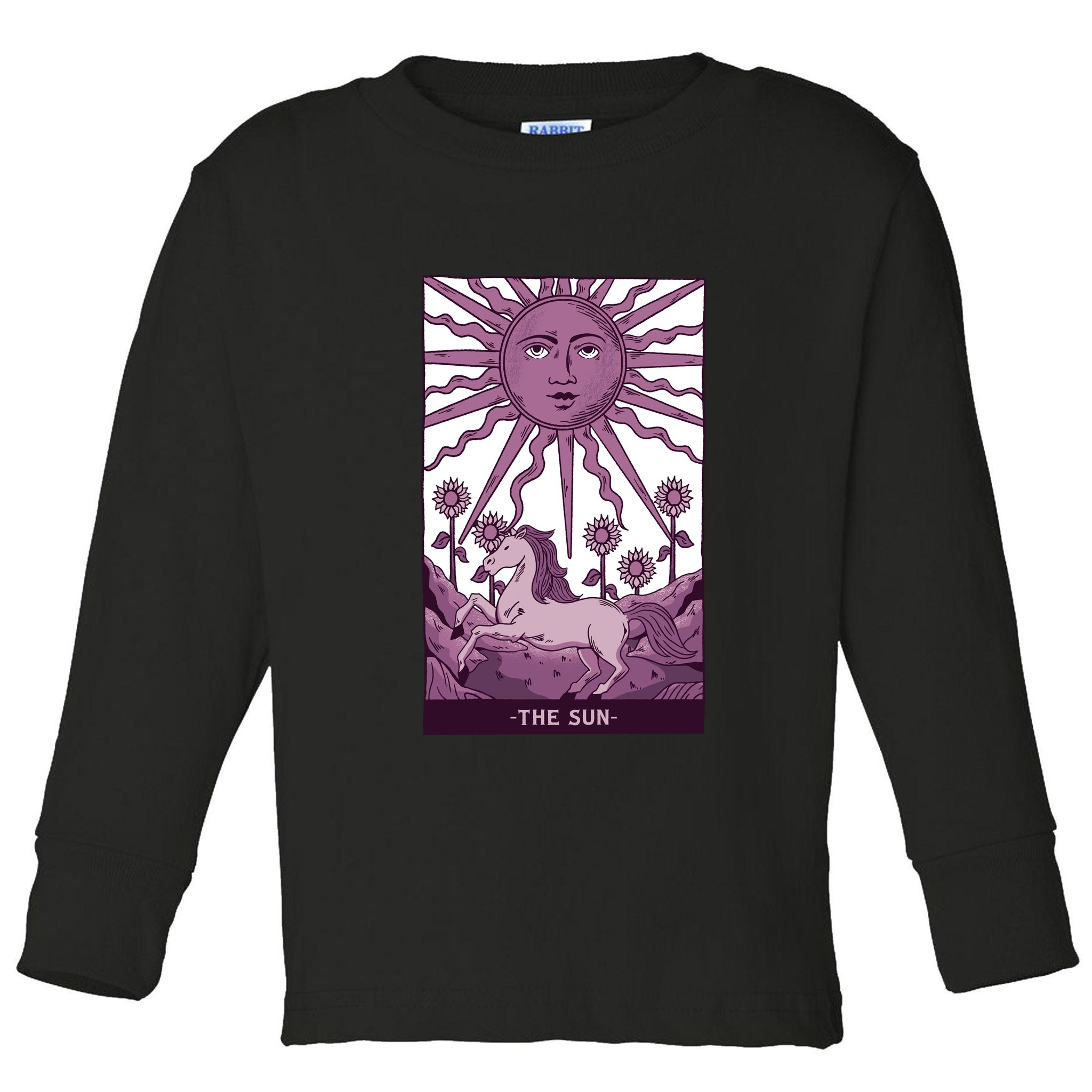 Sun Tarot Card Toddler Long Sleeve Shirt