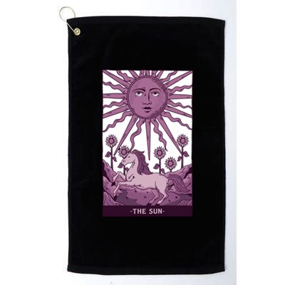 Sun Tarot Card Platinum Collection Golf Towel